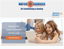 Tablet Screenshot of matcoservices.com